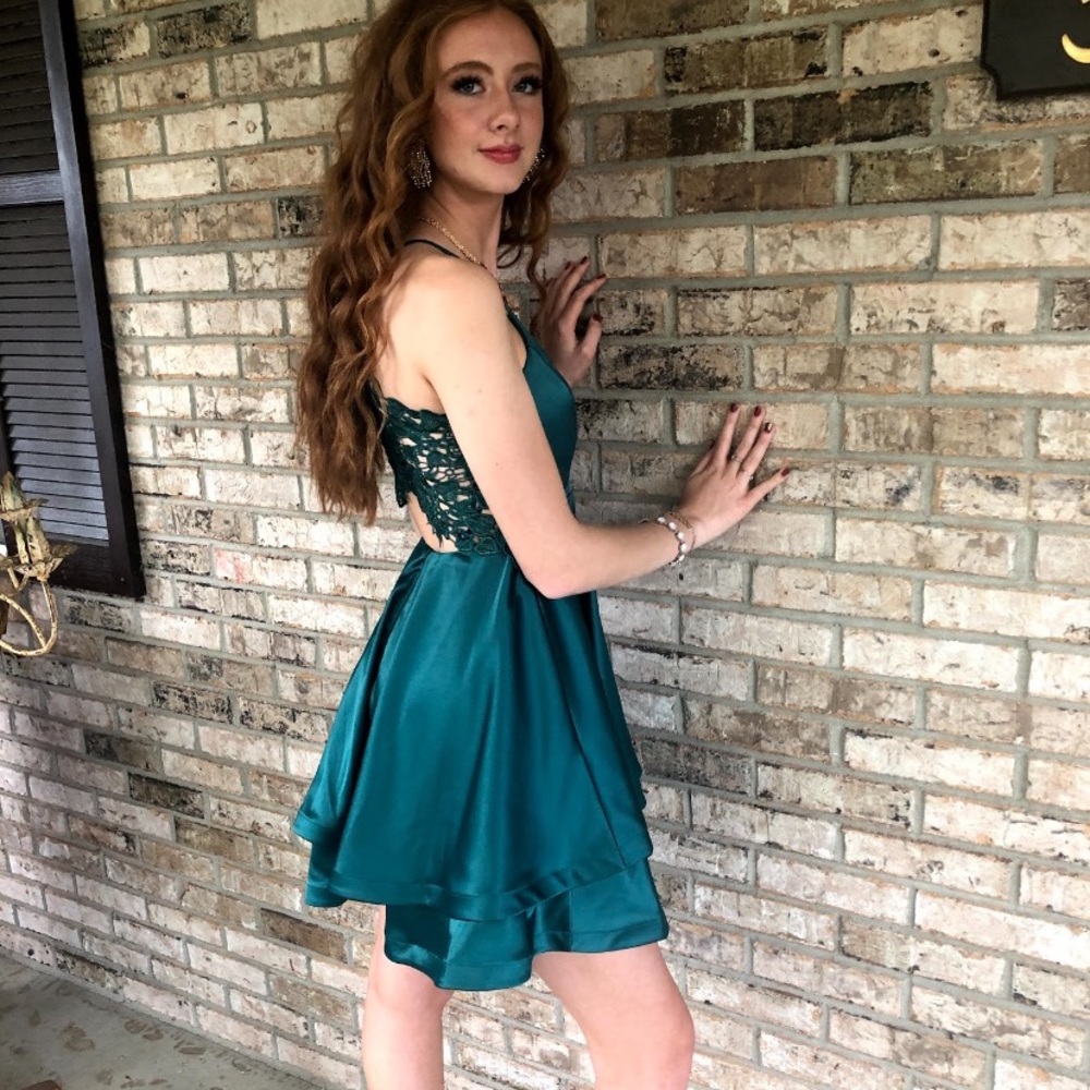 Beautiful Emerald Green Prom or Homecoming Dress